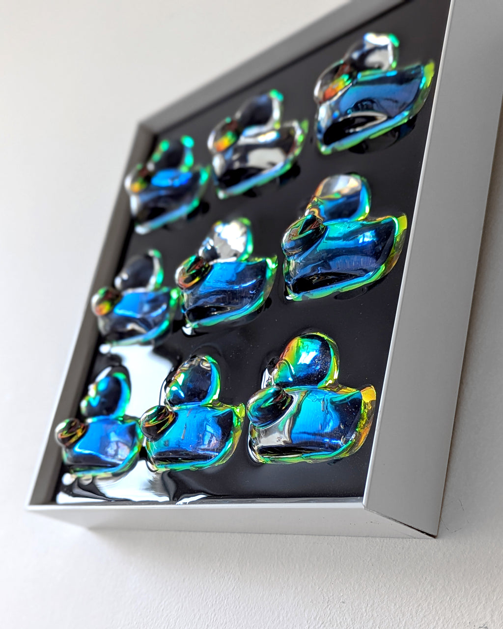 להקת ברווזים הולוגרפי - כחול כתום