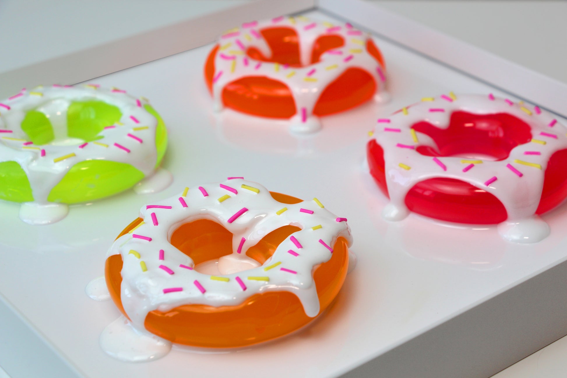 Neon Color Donuts Wall Hanging Pop Art - Talush Art Neon Color Donuts Wall Hanging Pop Art