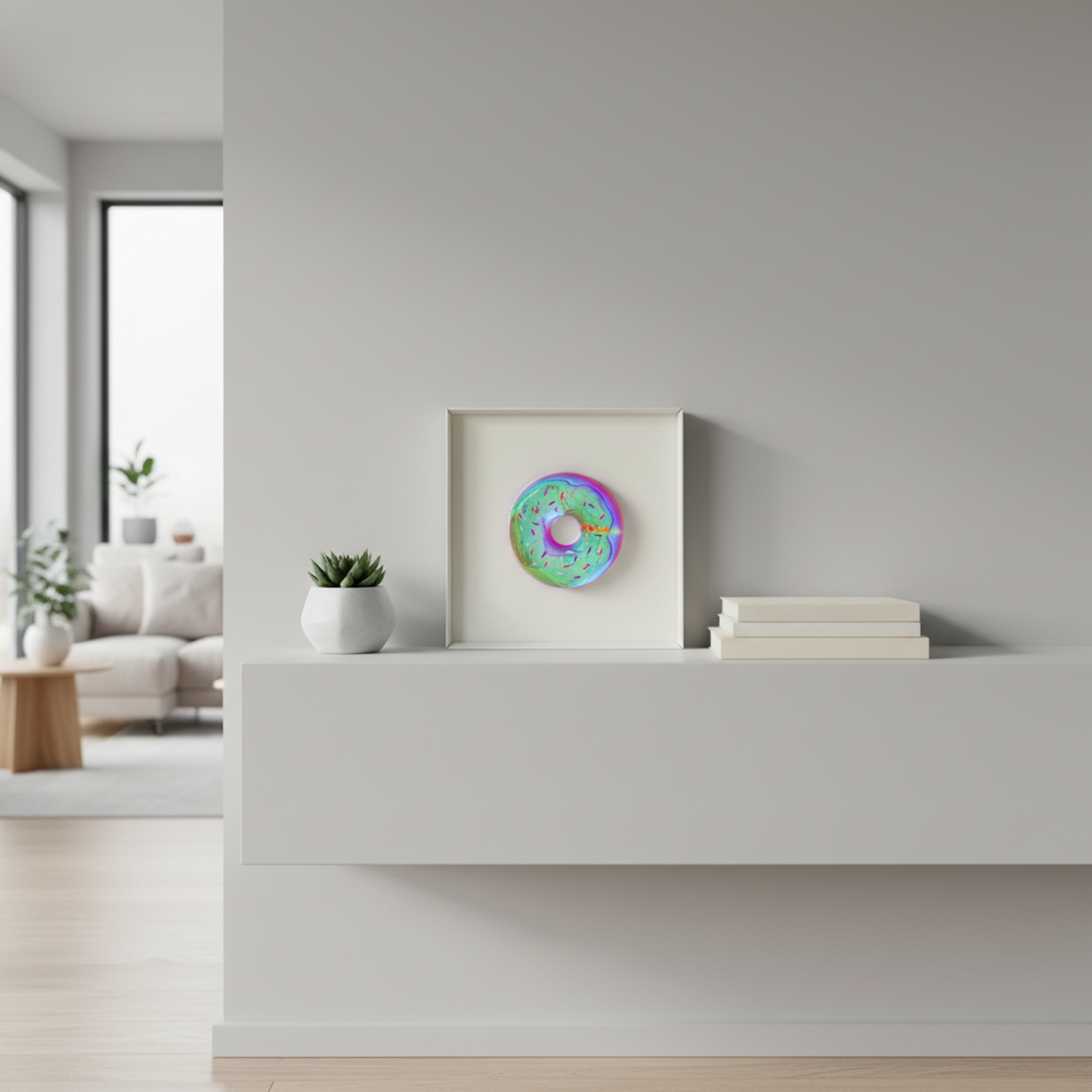 דונאט הולוגרפי ורוד-סגול