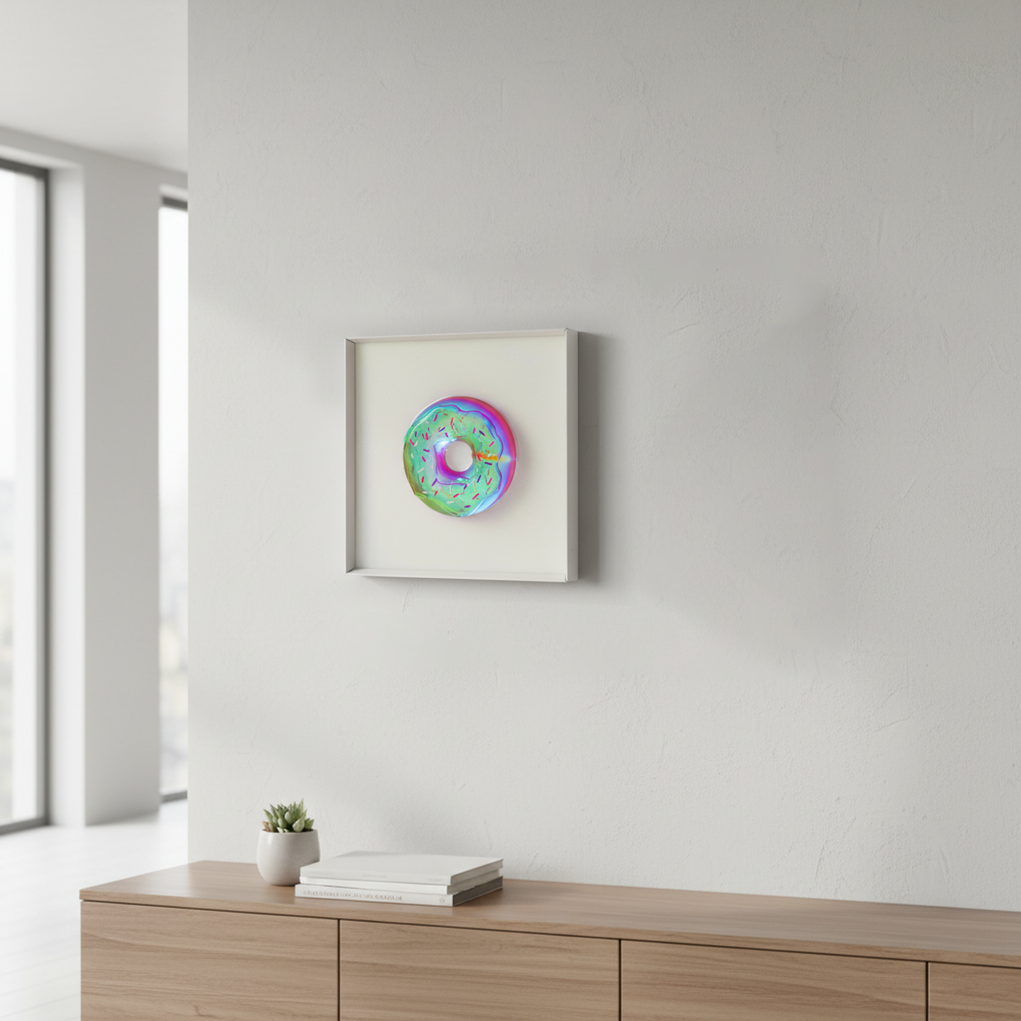 דונאט הולוגרפי ורוד-סגול