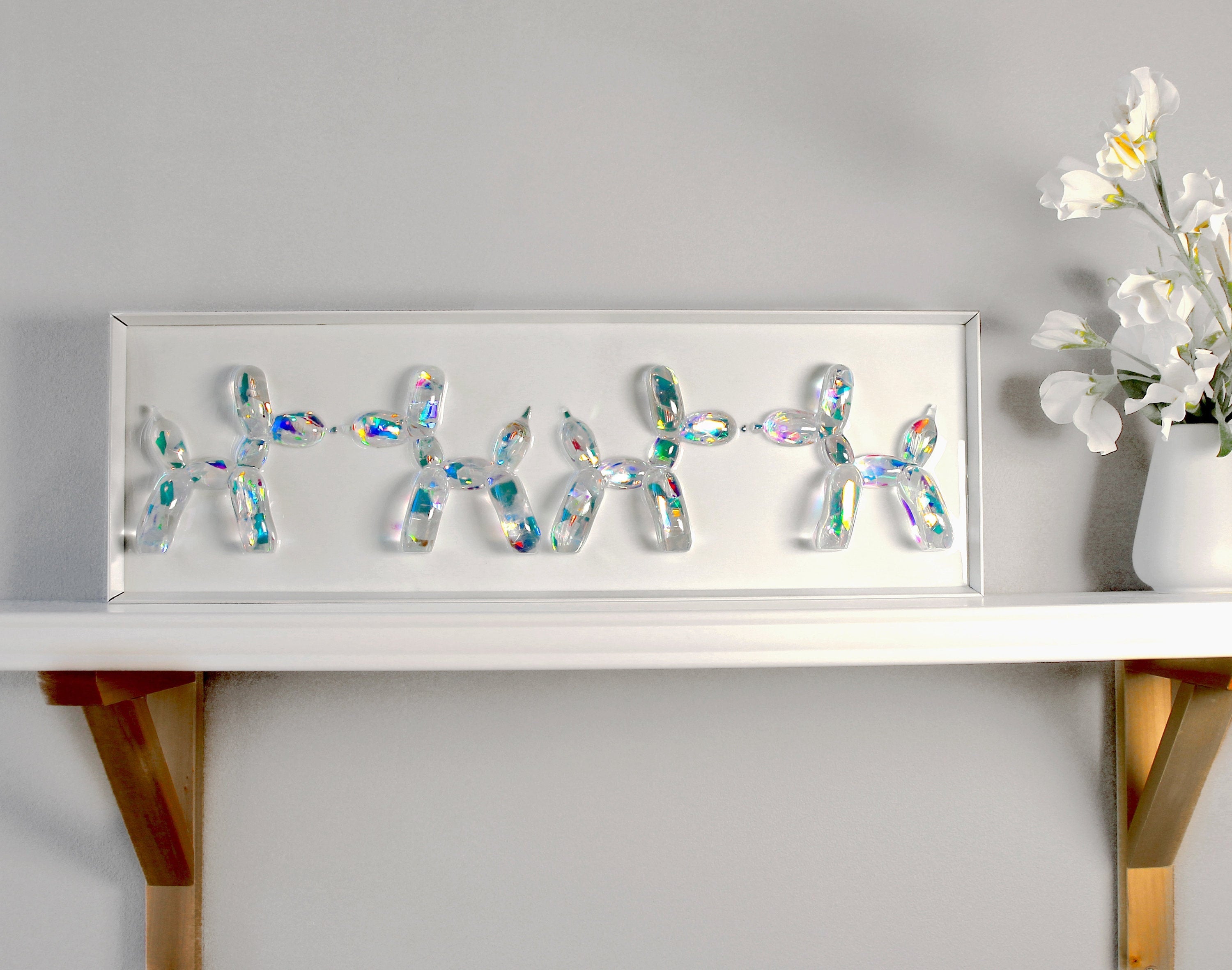 Diamond Effect Balloon Dogs art