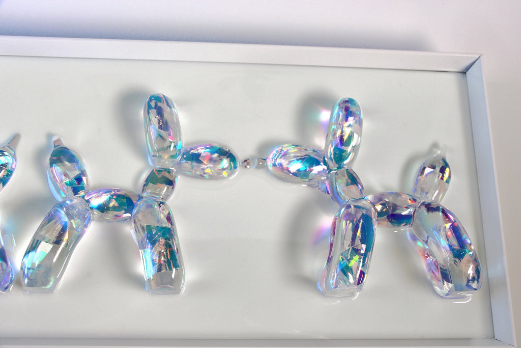 Diamond Effect Balloon Dogs art