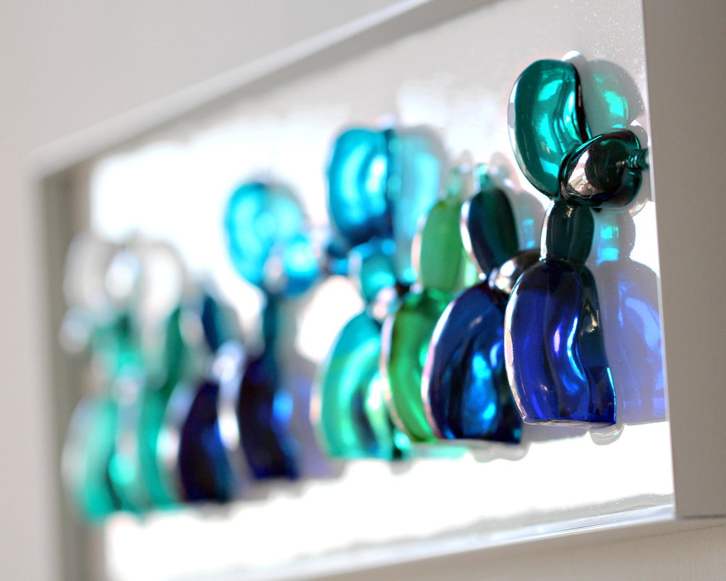 Wall Decor of Blue and Green Balloon Dogs
