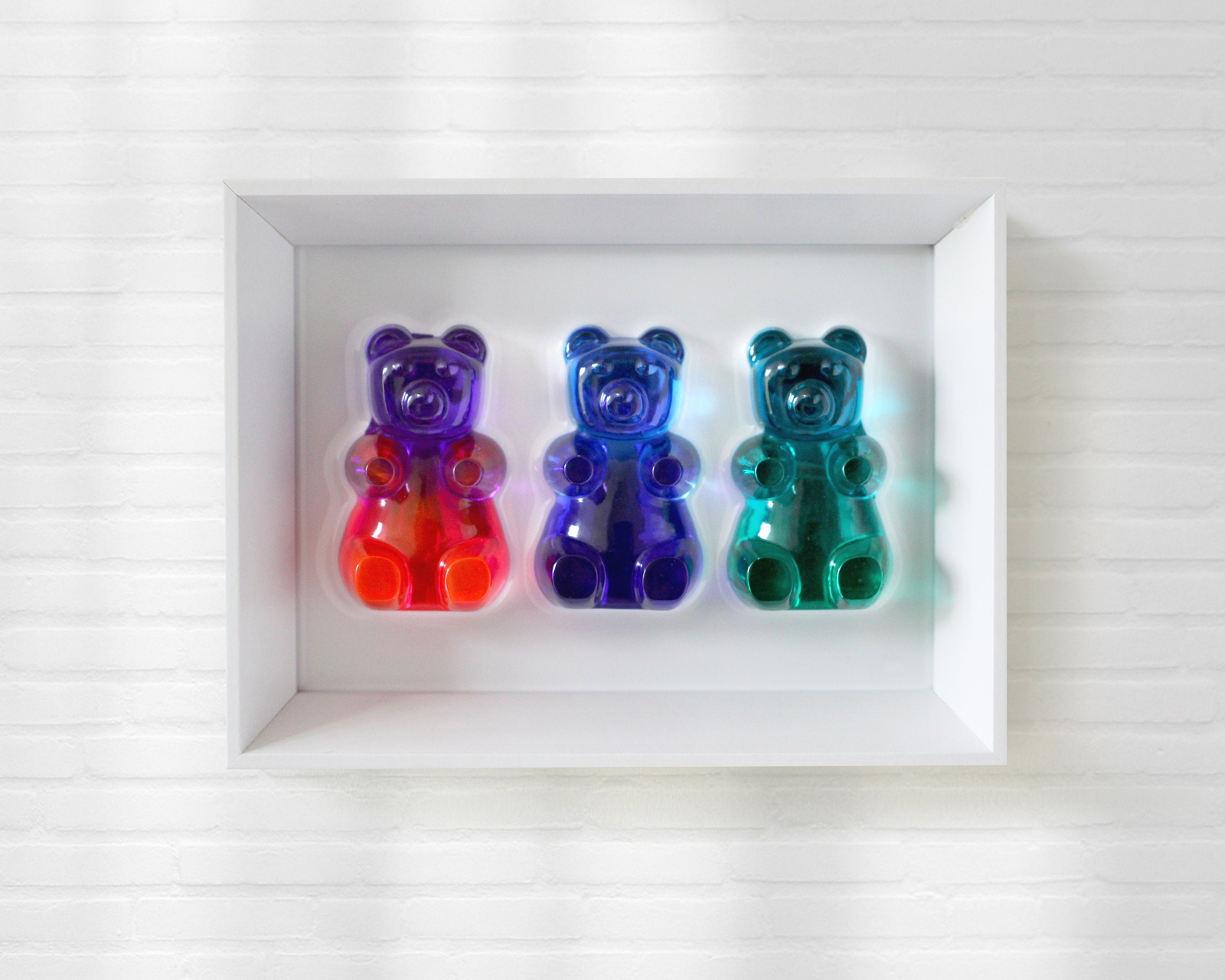 Gummy Bears Resin Art: 3D Pop Art Wall Decor