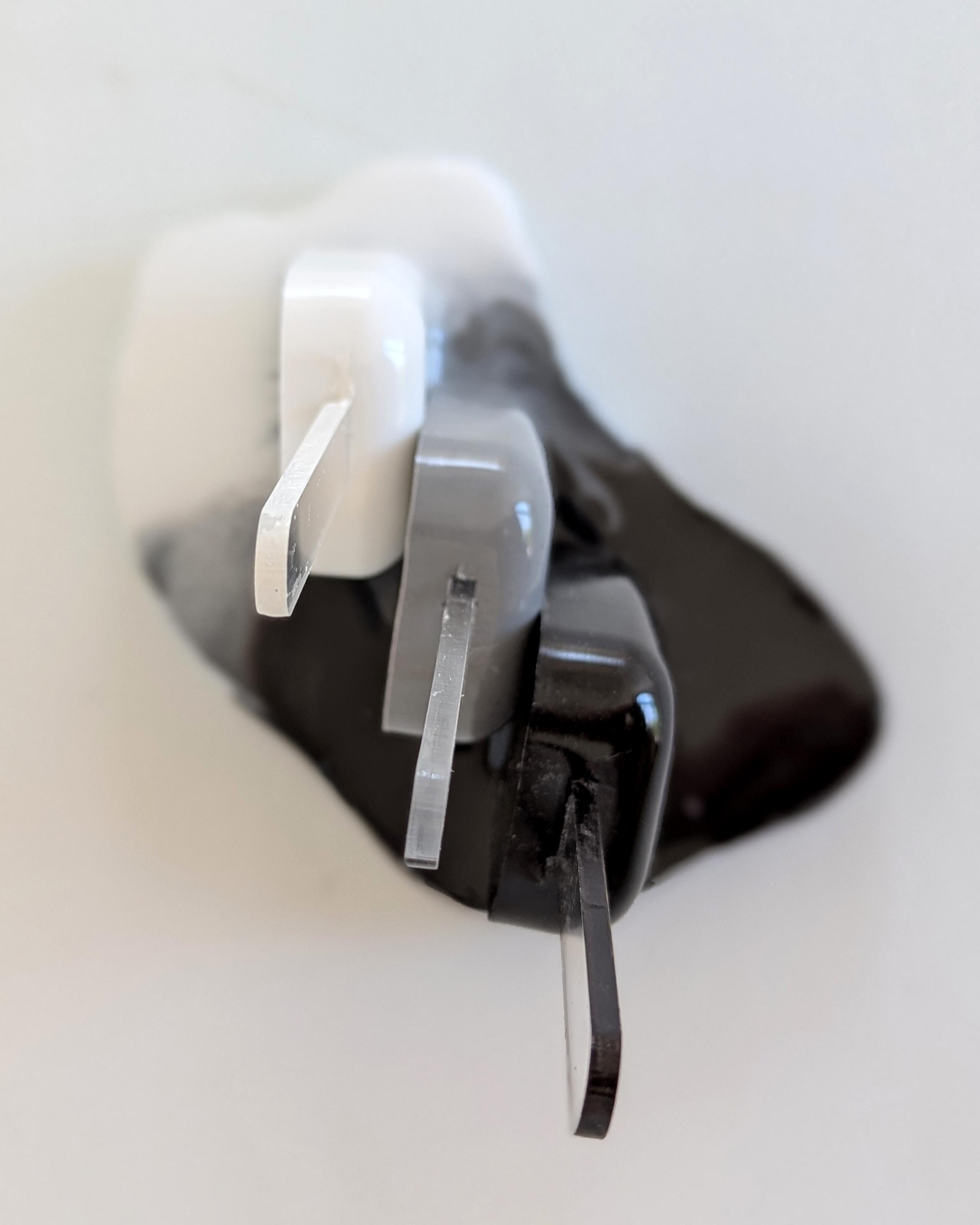 Black and White Melting Popsicle Sculpture