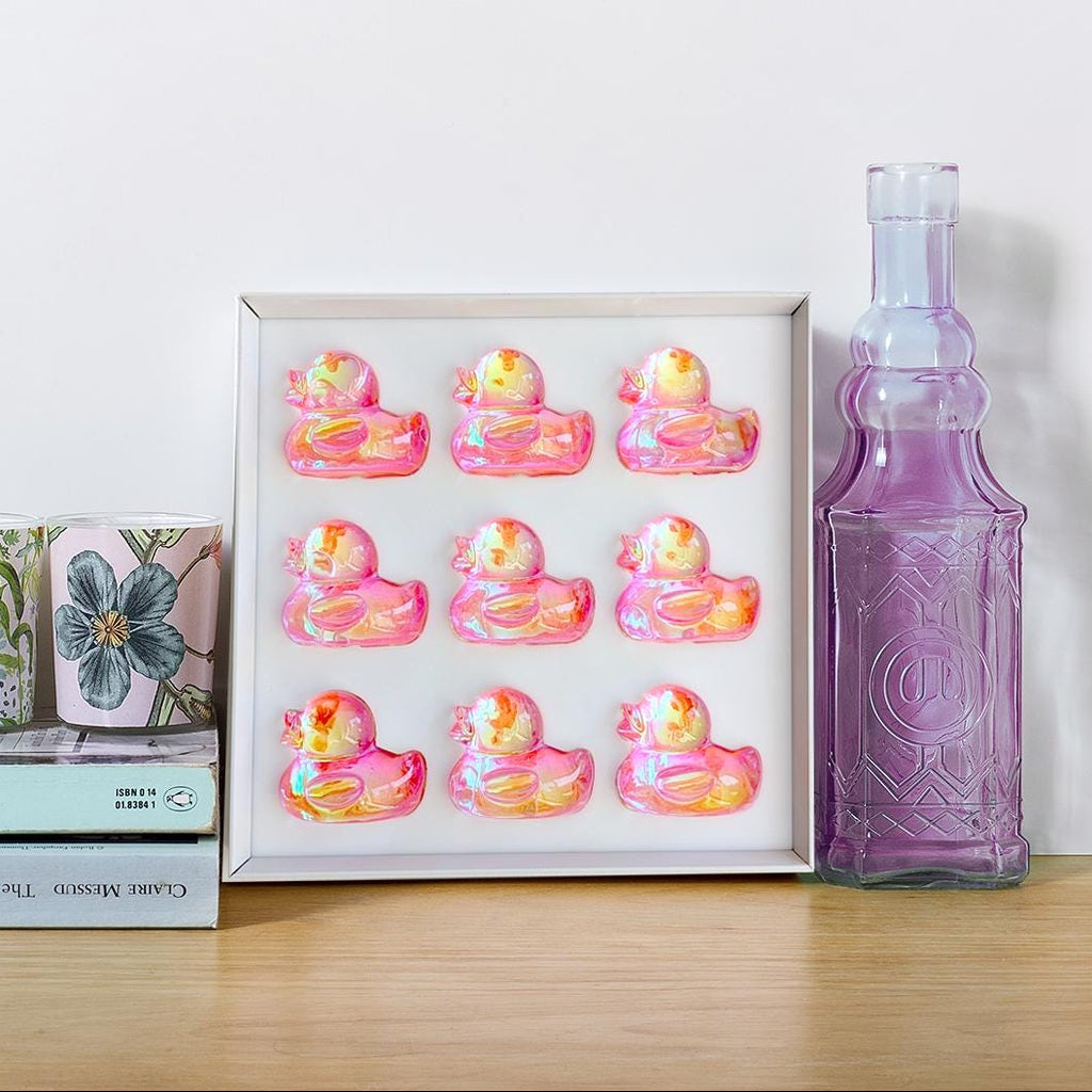 Pink Holographic Duck Flock