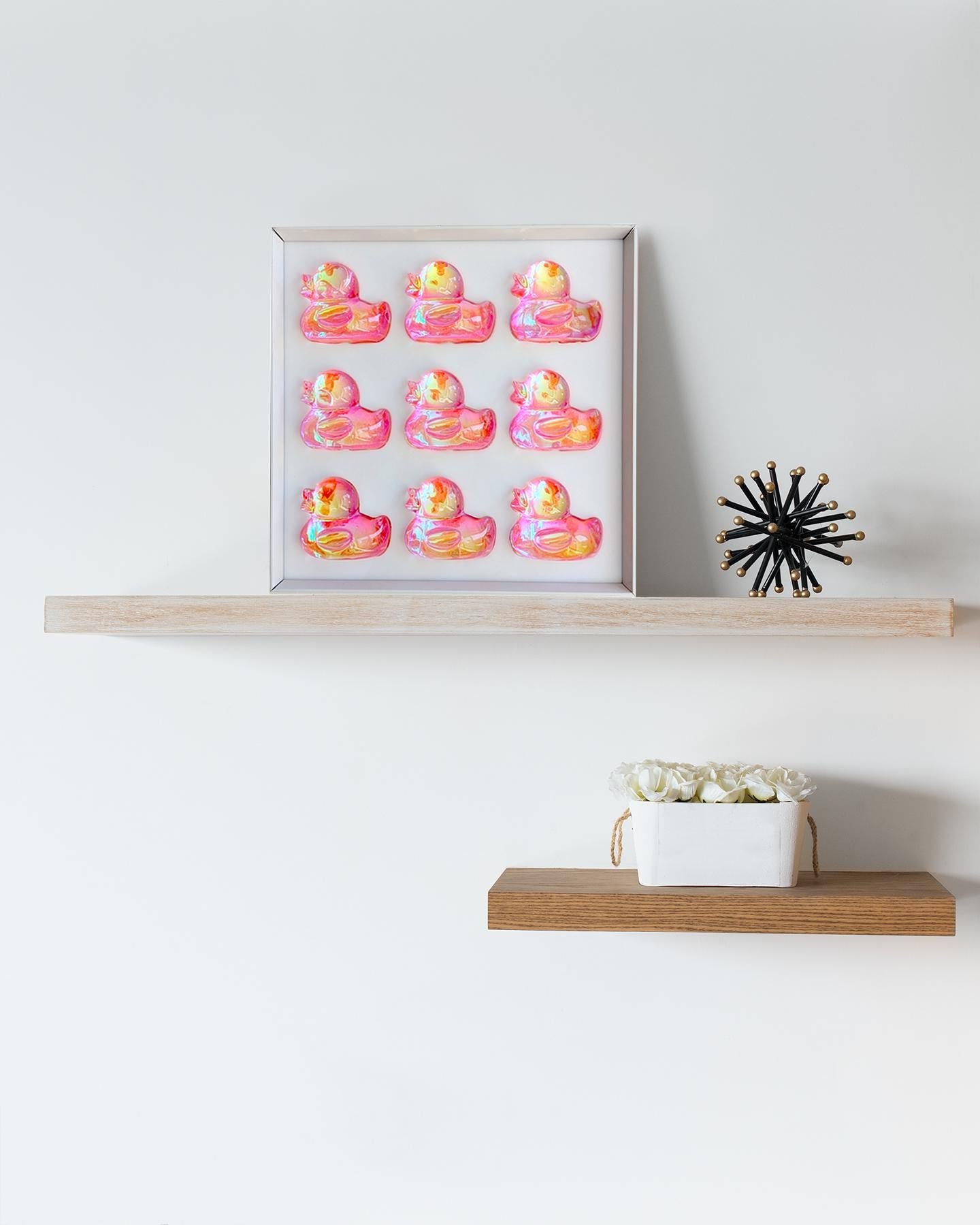Pink Holographic Duck Flock