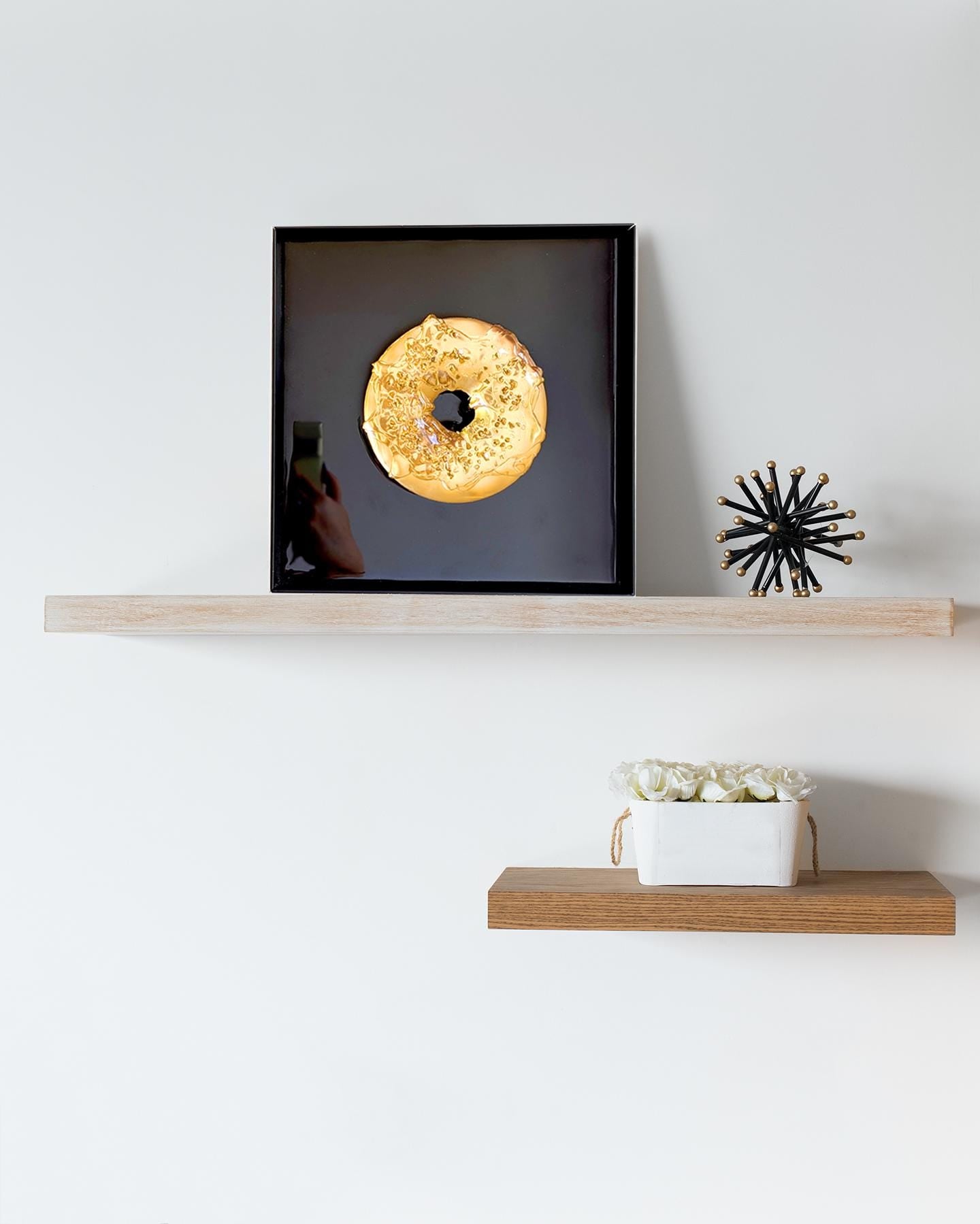 Gold Donut Pop Art