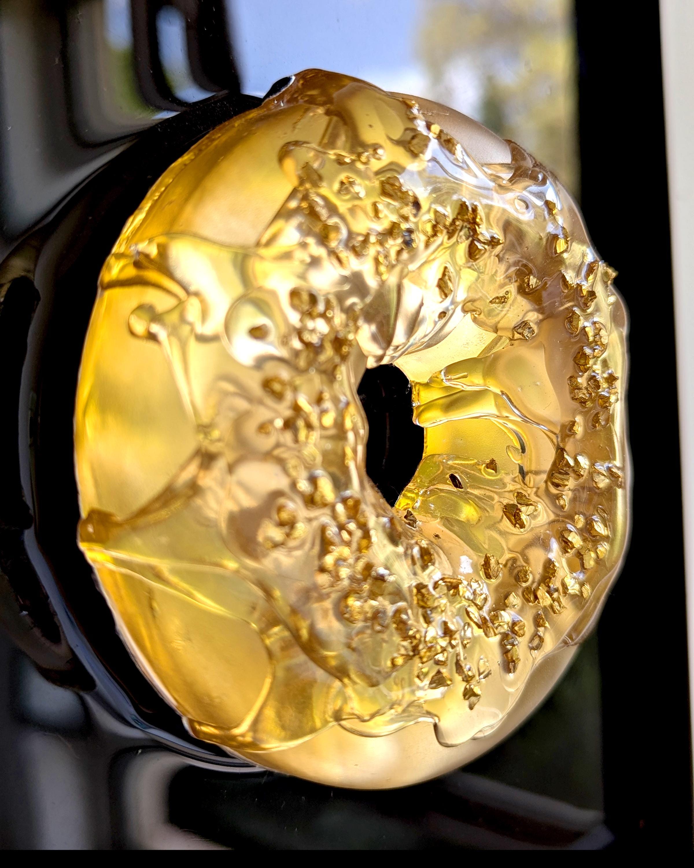 Gold Donut Pop Art