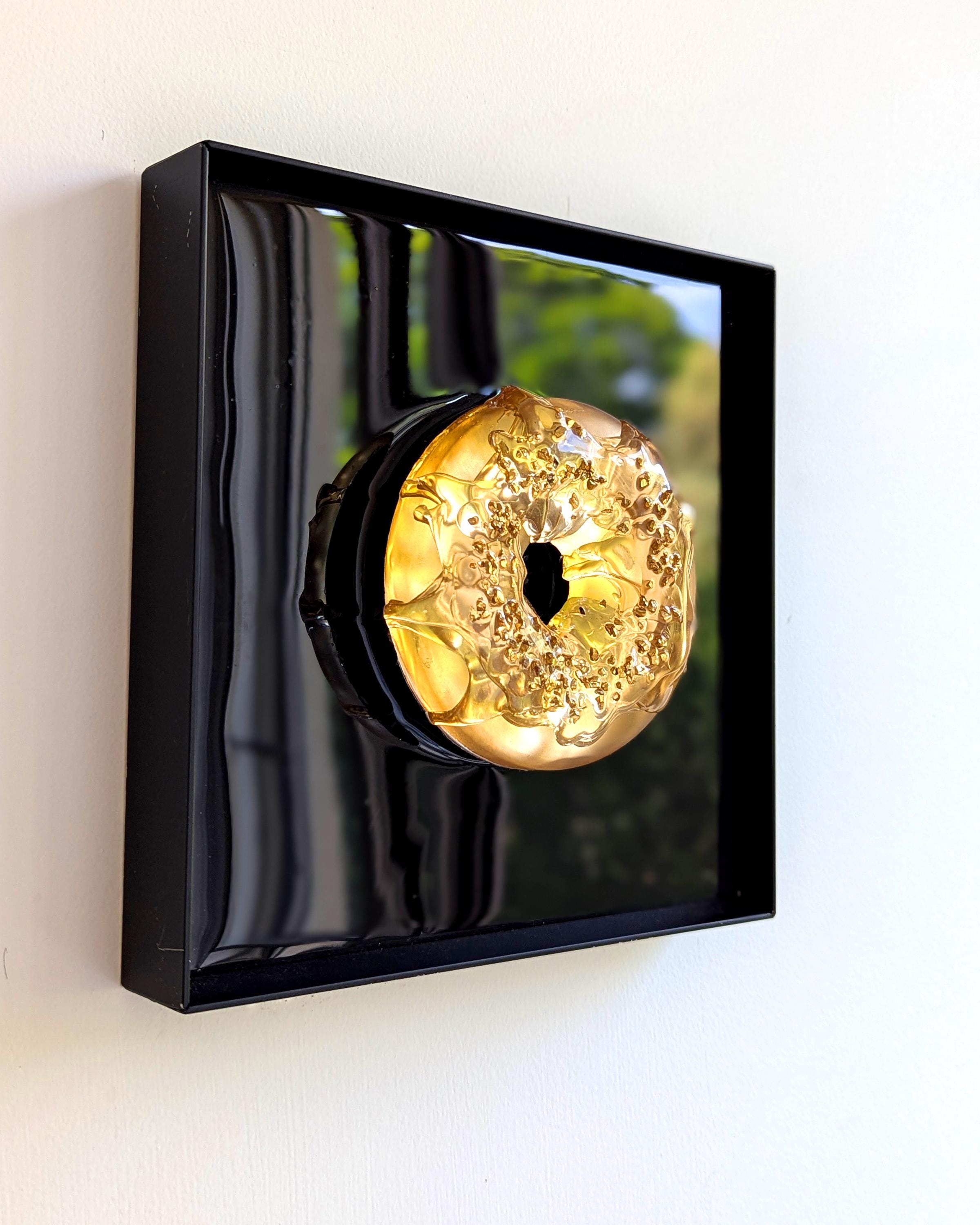 Gold Donut Pop Art