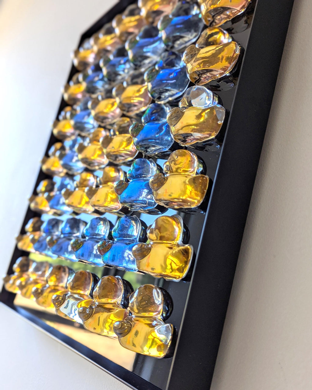 Gold & Iridescent Rubber Duck