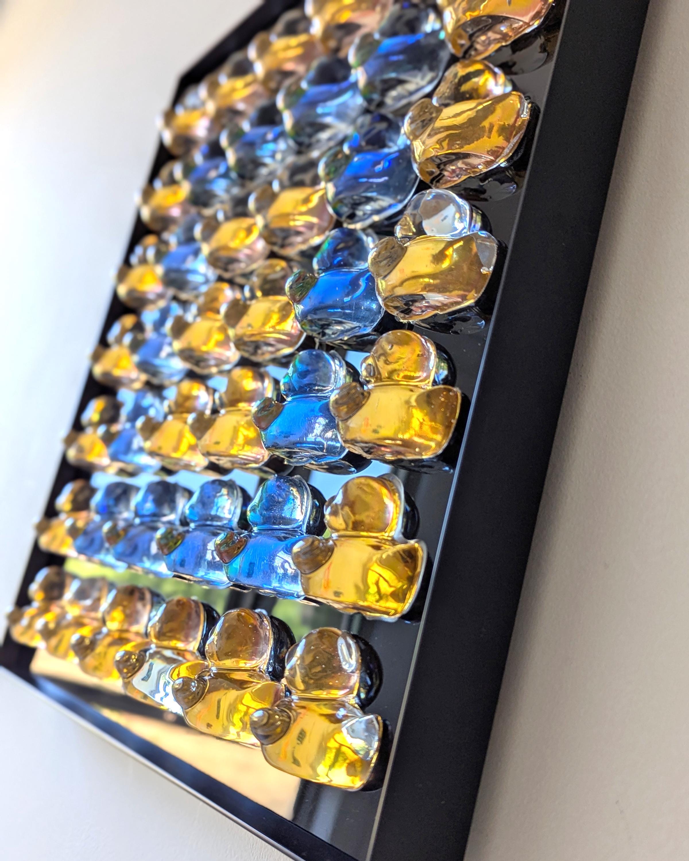 Gold & Iridescent Rubber Duck