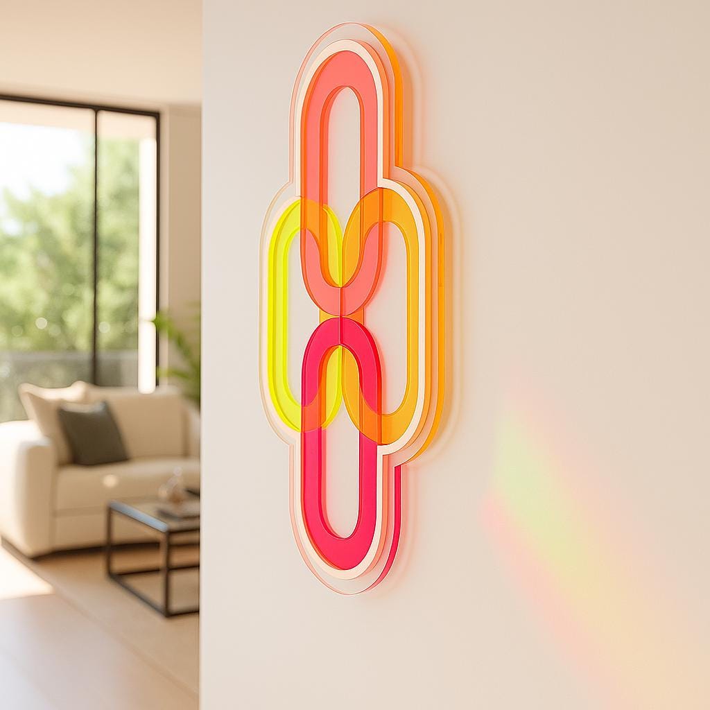 Modern Acrylic Interlocking Design