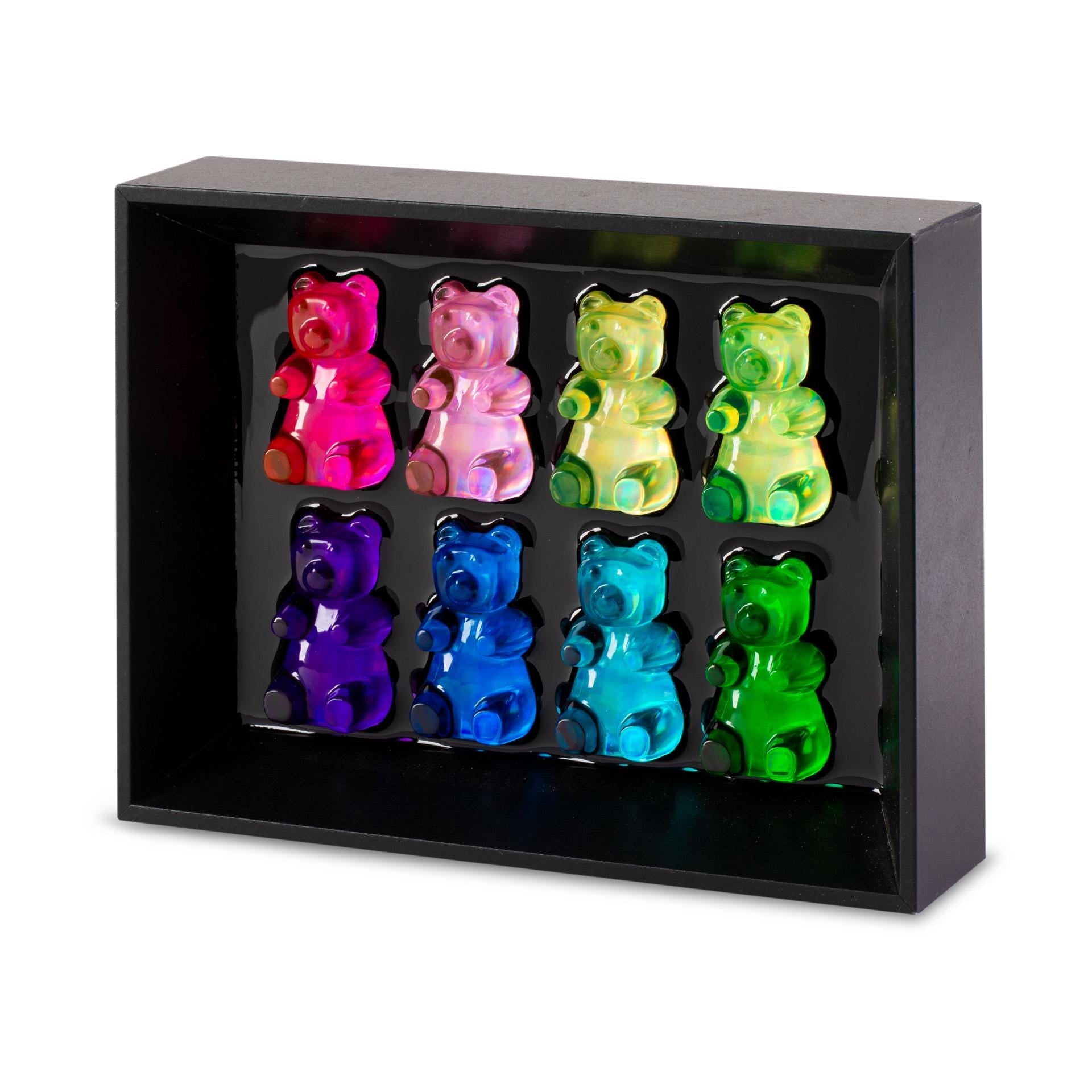 Colorful Gummy Bear Epoxy Art for Nursery or Shelf Decor