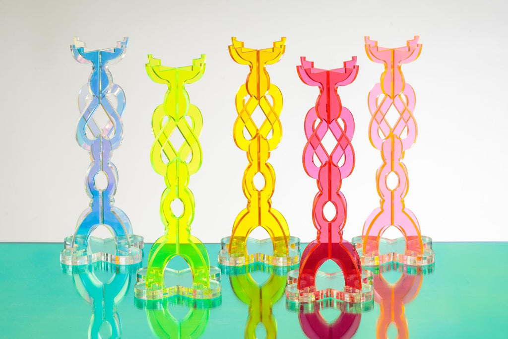 Translucent Acrylic Tealight Holder Set