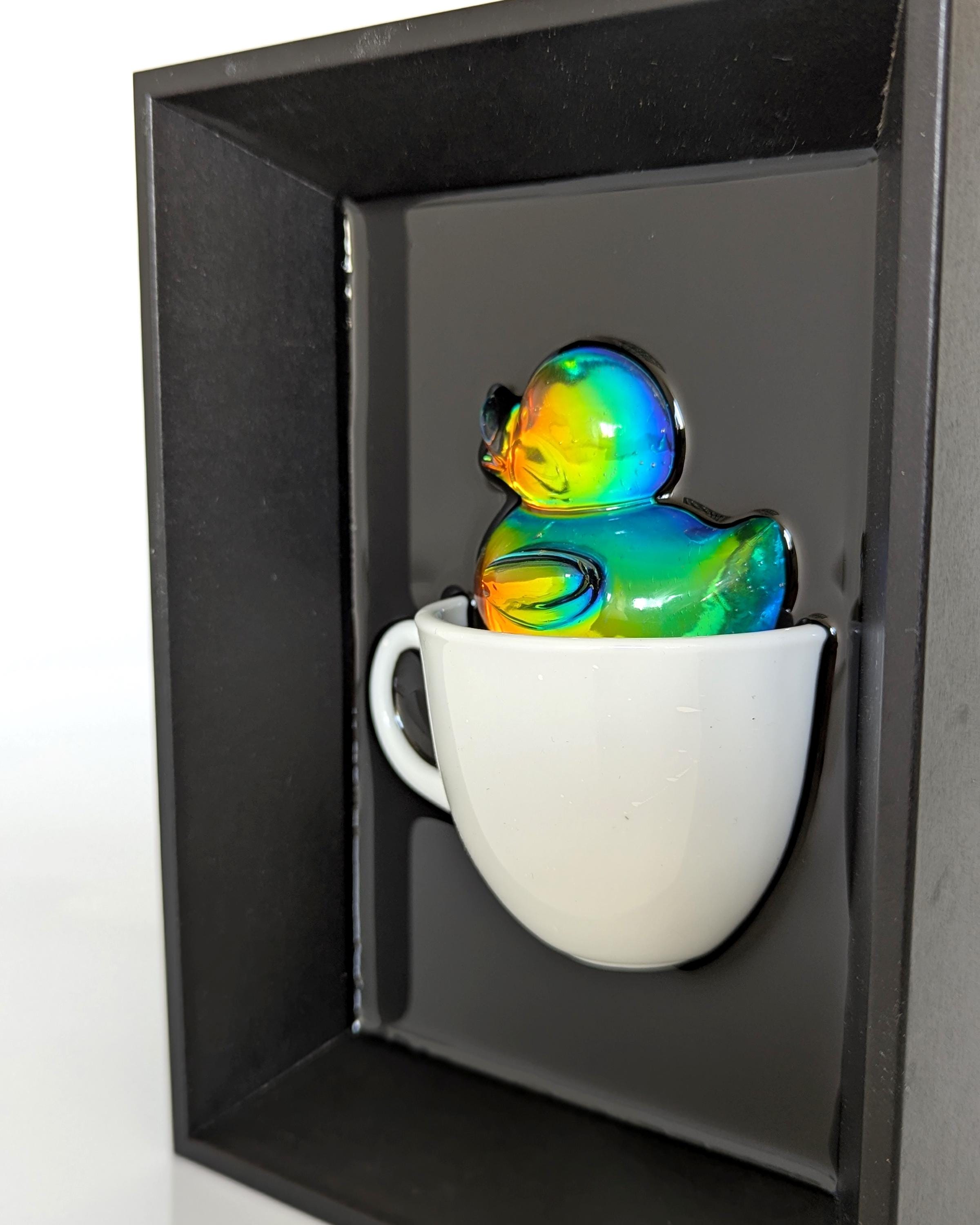 Iridescent Rubber Duck 3D Art