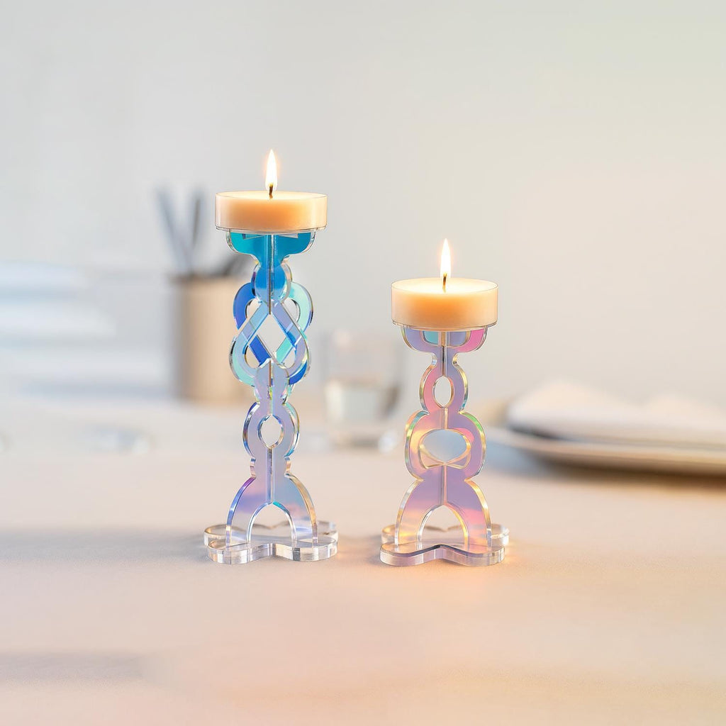 Translucent Acrylic Tealight Holder Set