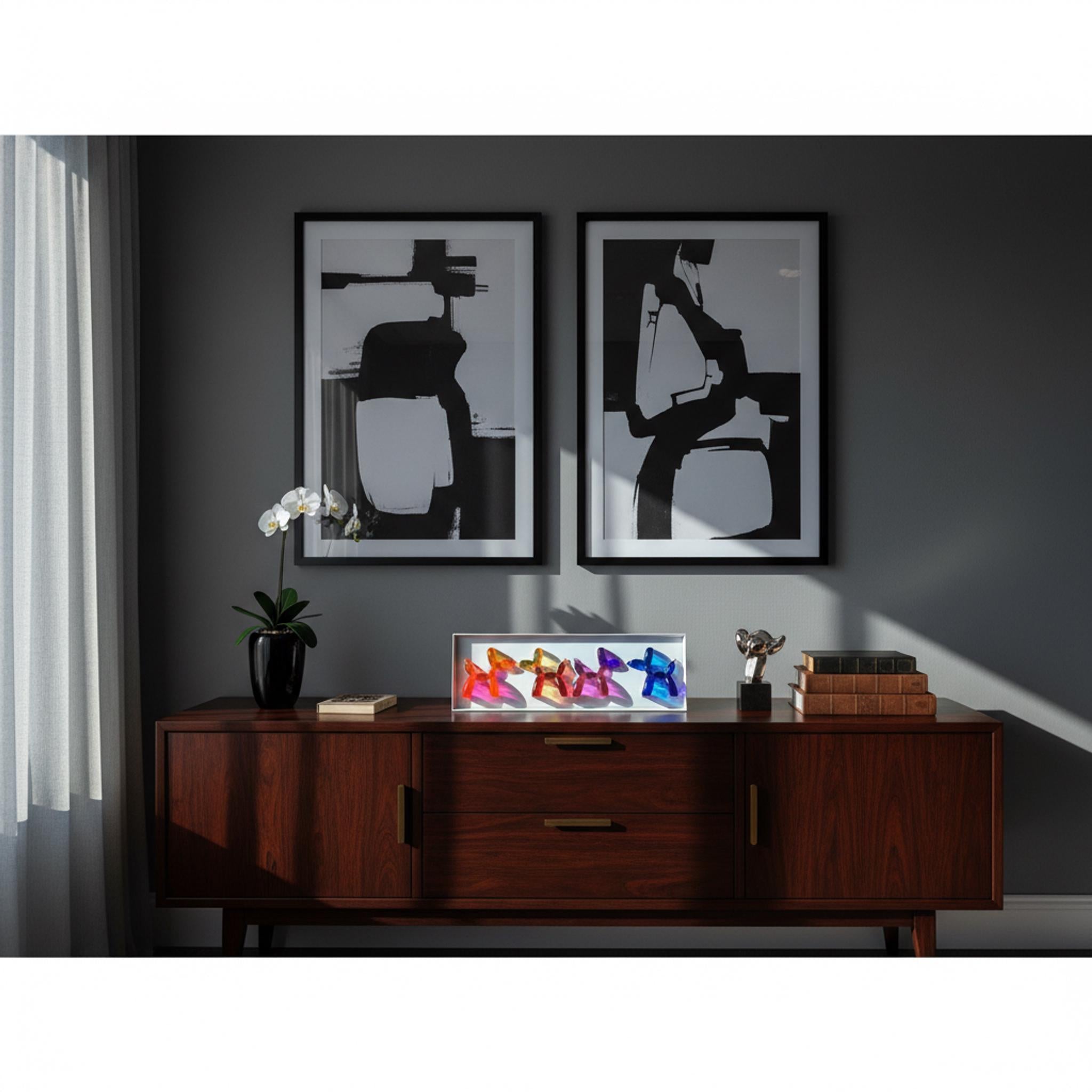 Multi-color Balloon Dog Wall Art