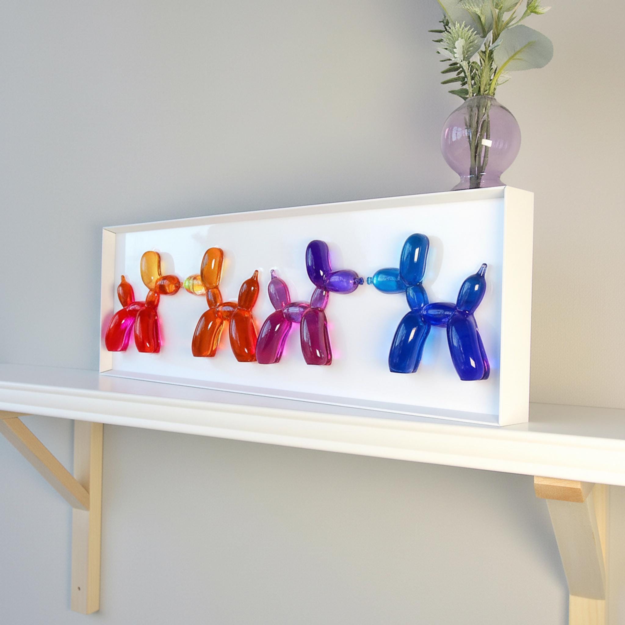 Multi-color Balloon Dog Wall Art