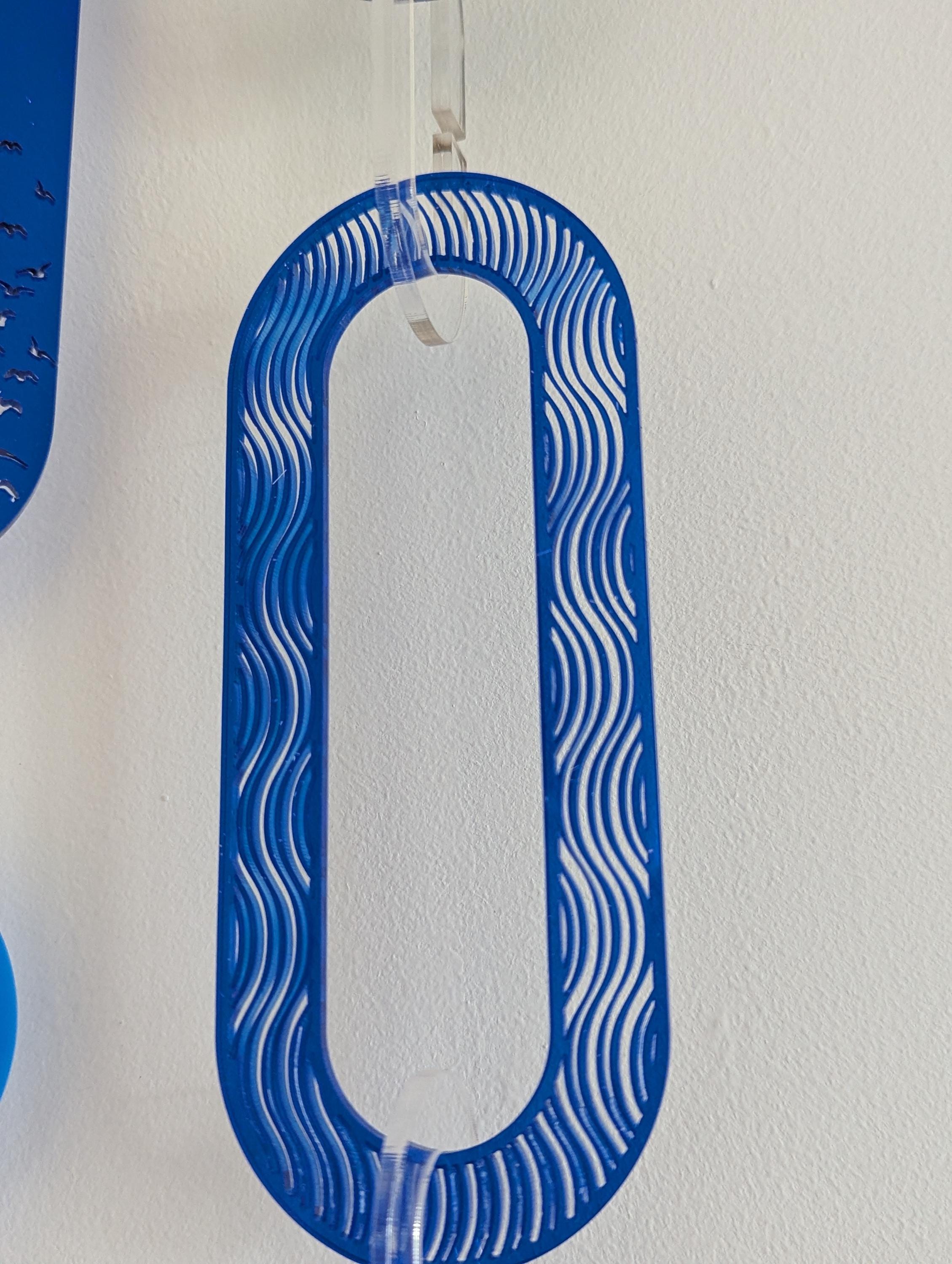 Abstract Ocean Art Wall Hanging