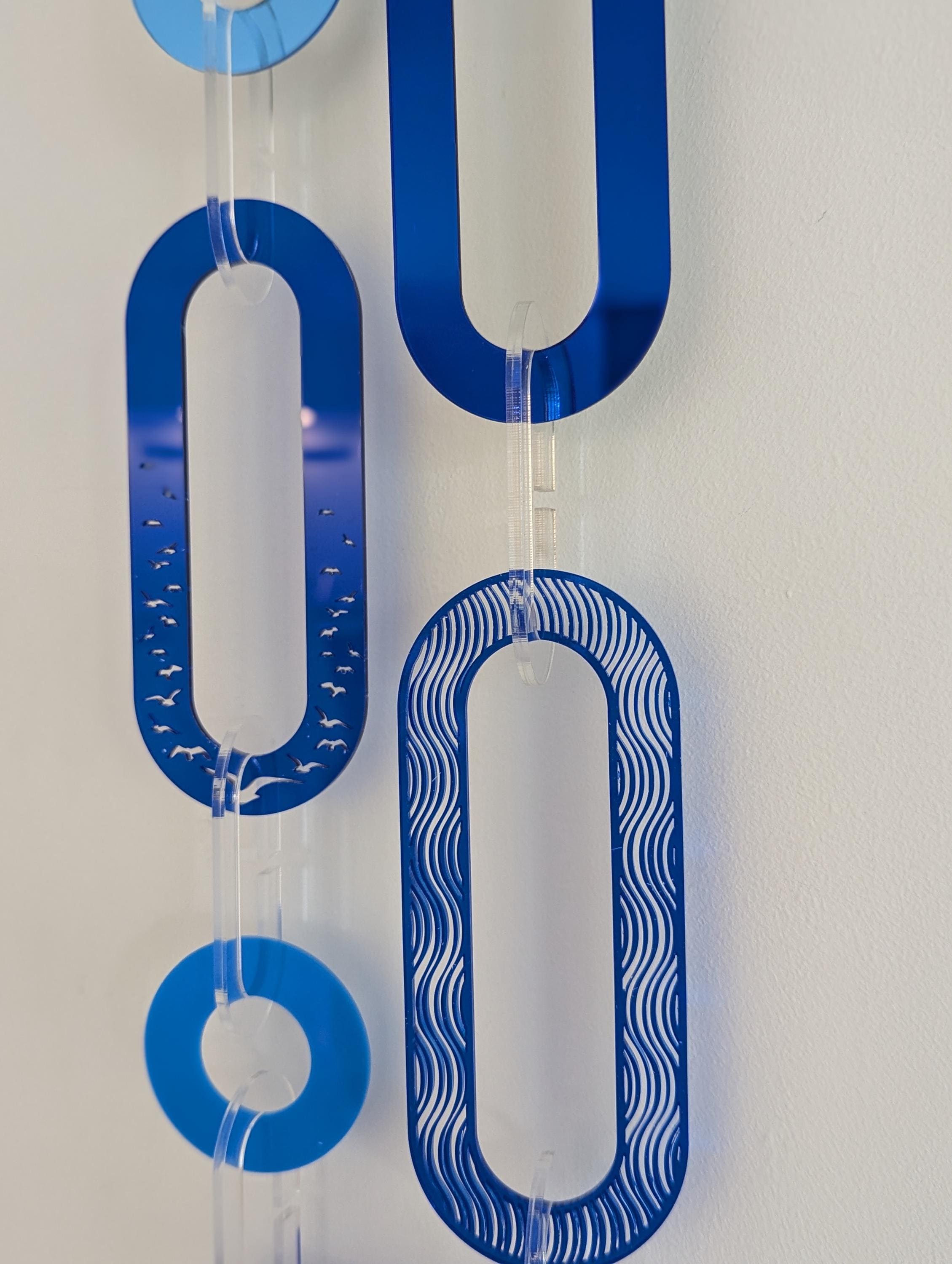 Abstract Ocean Art Wall Hanging