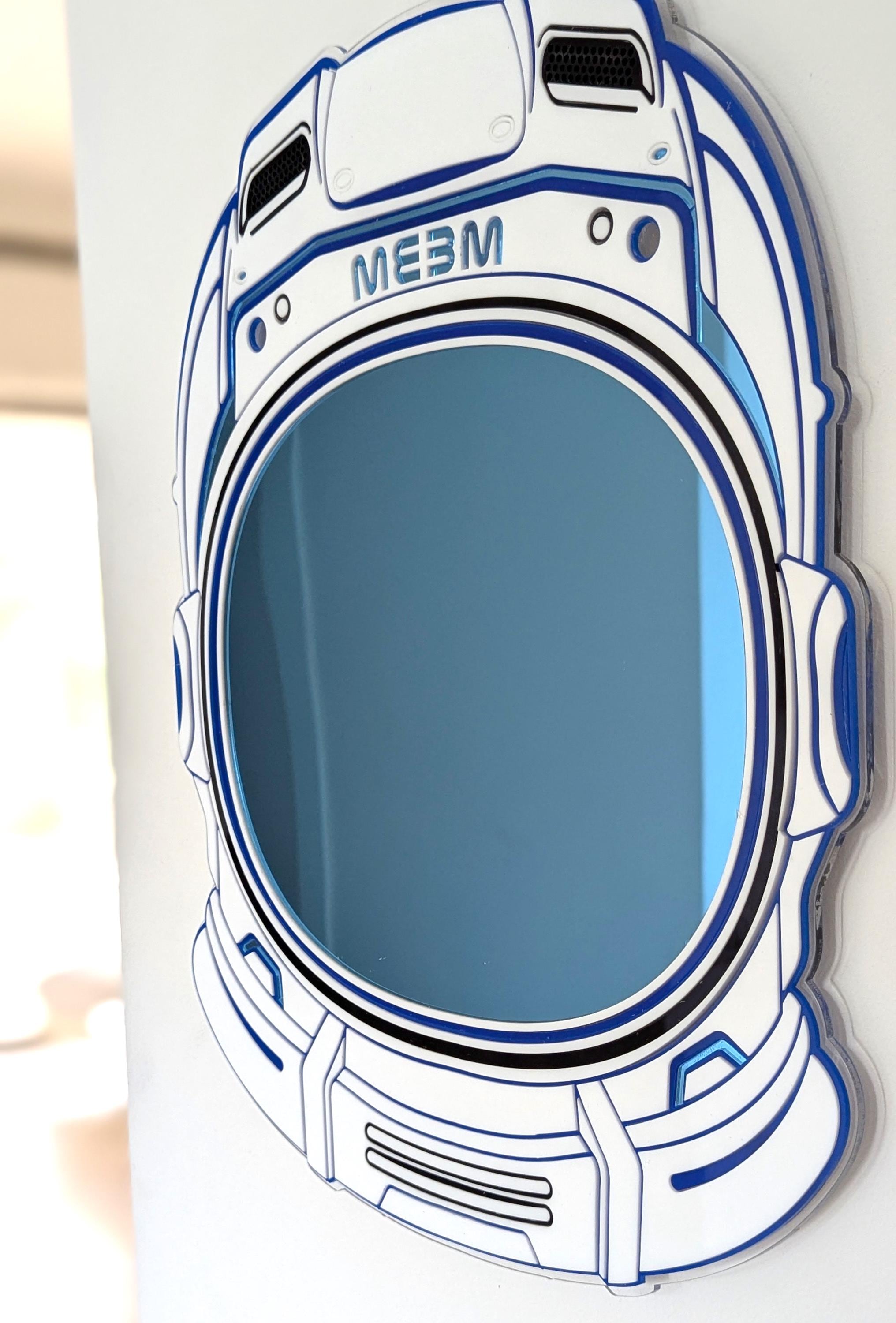 Personalized Space Astronaut Helmet Mirror