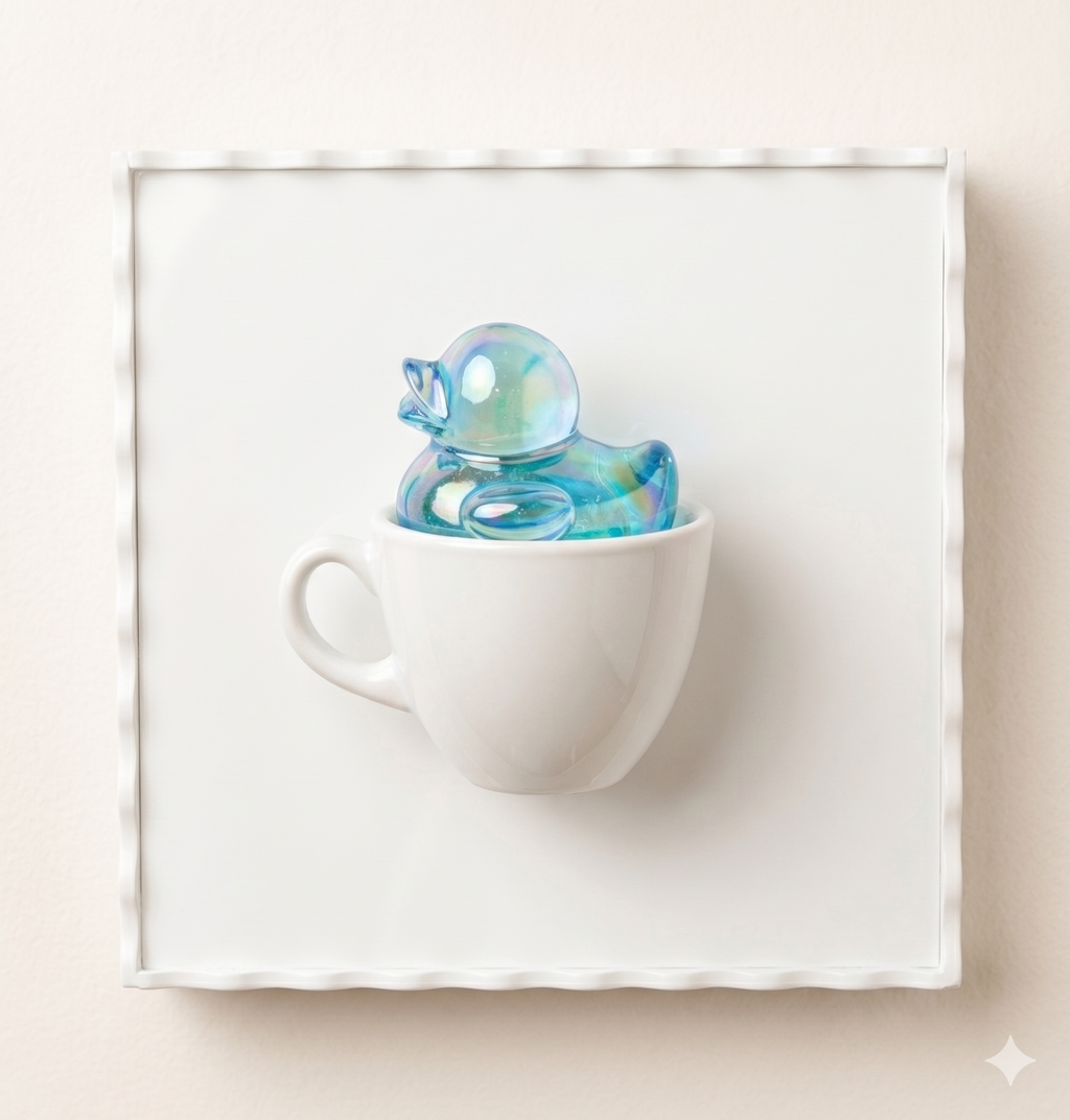 3D Duck Teacup Wall Art