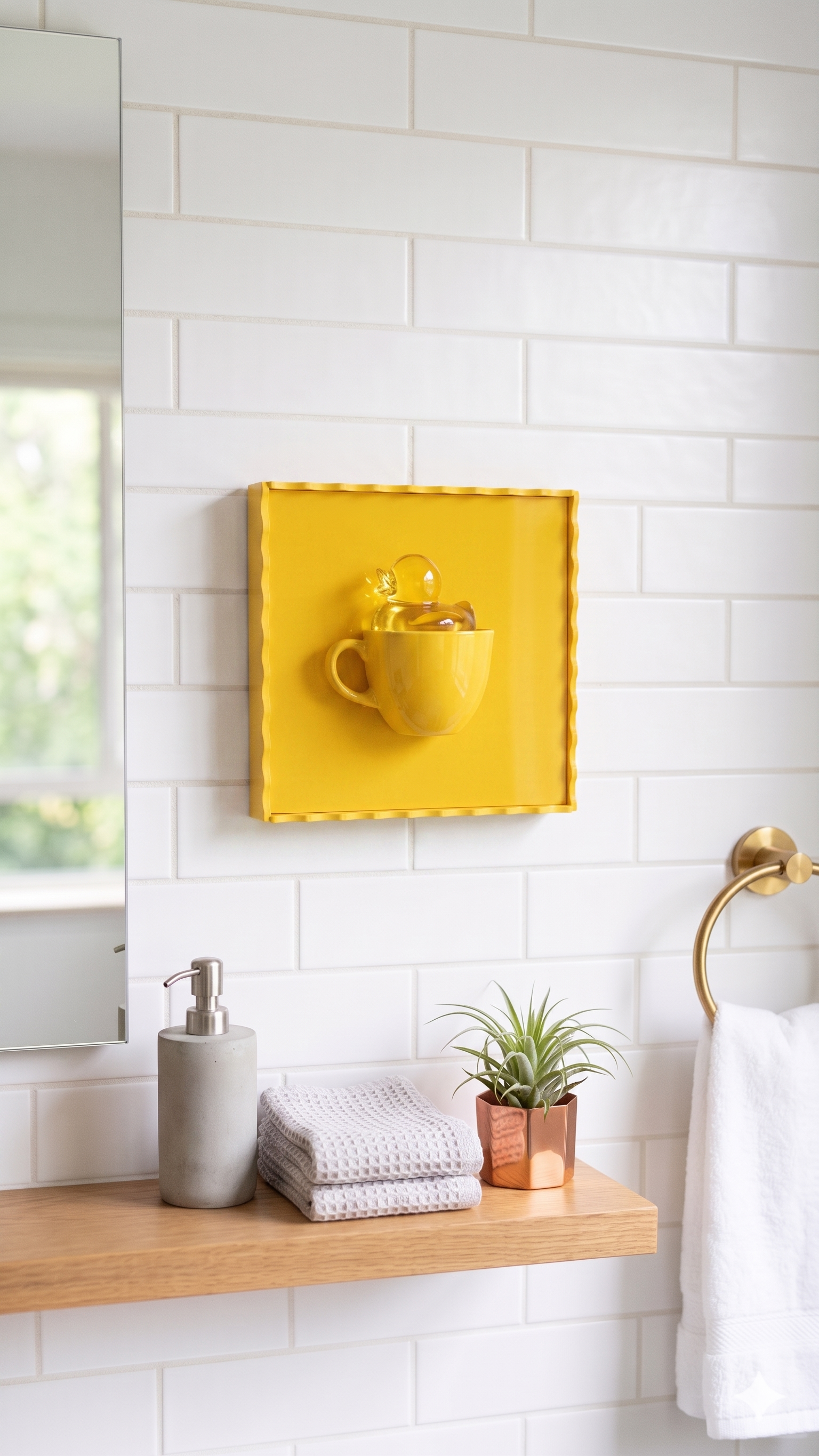 3D Duck Teacup Wall Art
