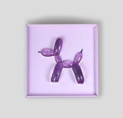 Sparkly Purple Balloon Dog